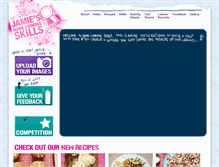 Tablet Screenshot of jamieshomecookingskills.com
